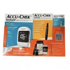 Glucómetro Accu-Check® Instant® Con 50 tiras 25 lancetas y puncionador
